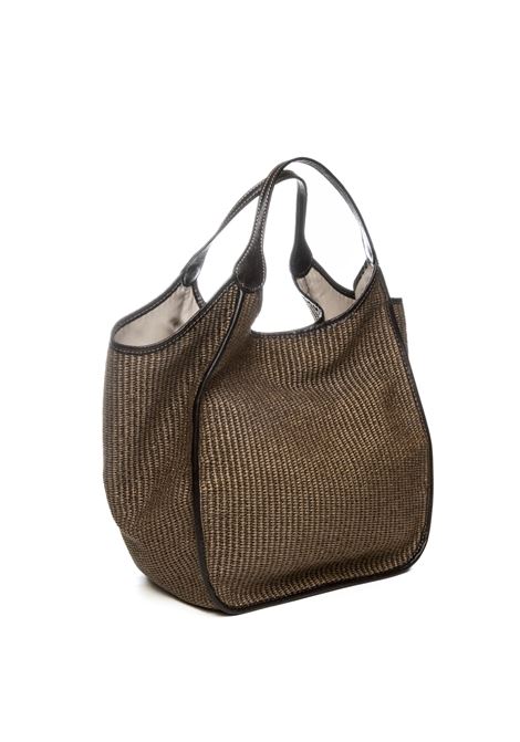 brown gioia shoulder bag DI LORENZO | GIOIARAFFIA-CASTAGNA